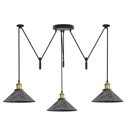 Cone Shape Spider Pendant Light