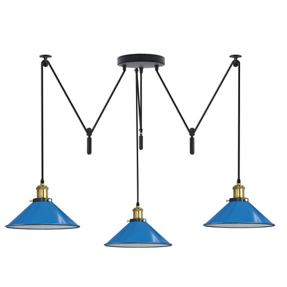  Cone Shape Spider Pendant Light