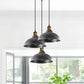 Industrial Vintage Loft Bar 3 Way Hanging Curvy Pendant Light