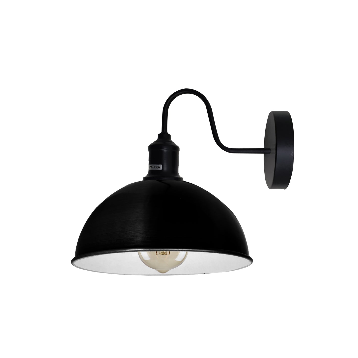 Black wall sconce lamp