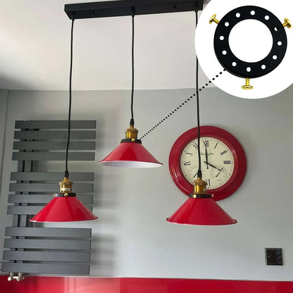 Black Lamp Shade Cap for pendant light.JPG