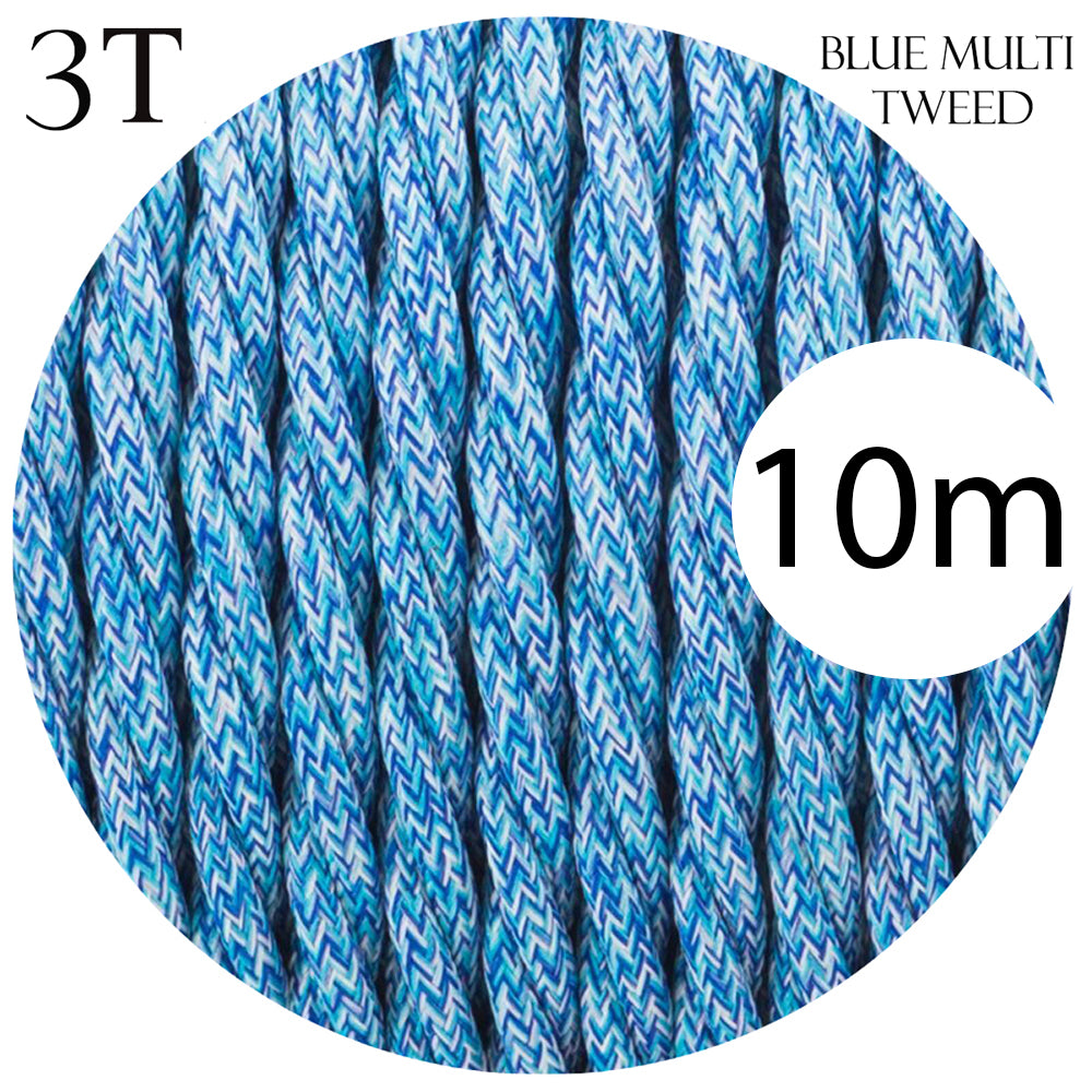 Fabric Electrical Cable 3 Core Twisted Flexible