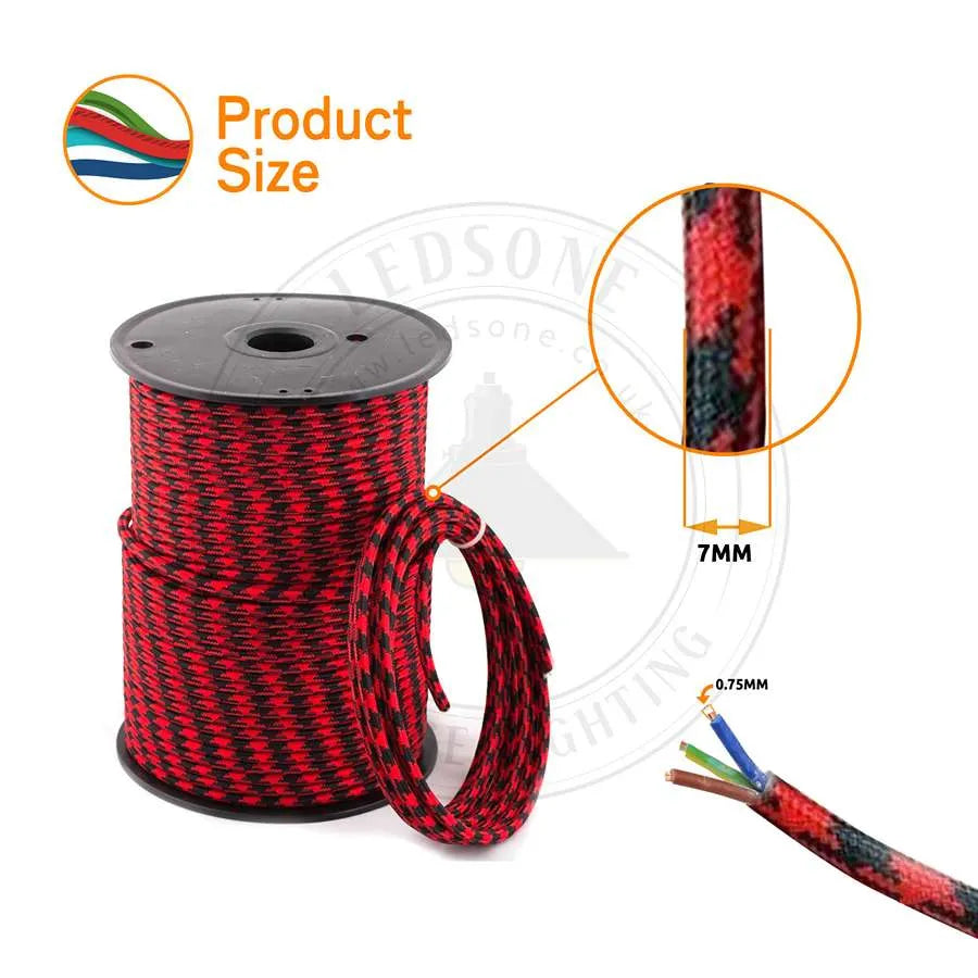 3 Core Round Flex cable - Size image