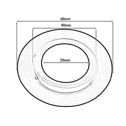 Metal Lamp Shade White Reducer Ring For ES/E26 to Base ~1628