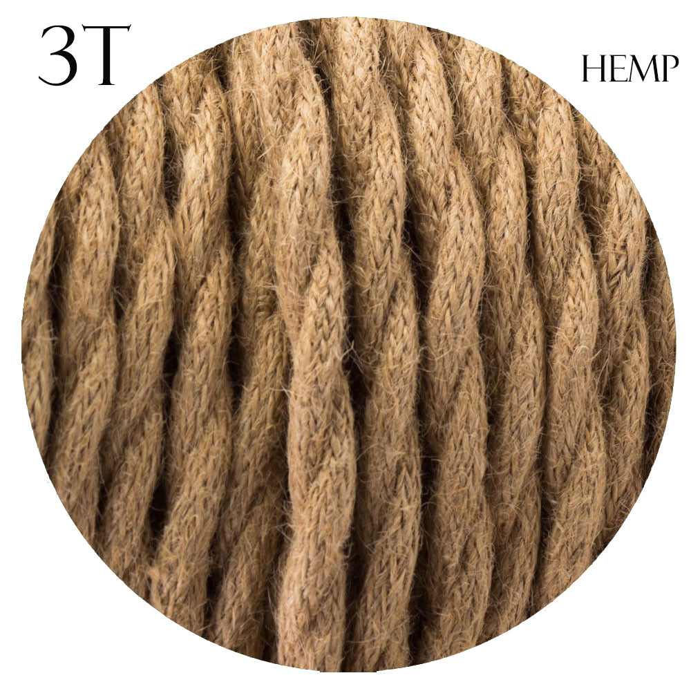 Electric Cable 3 Core Twisted Hemp Rope