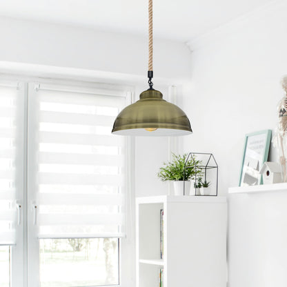 Brass pendant light fixture - Application image