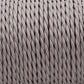18 Gauge 3 Conductor Twisted Cloth Covered Wire Braided Light Cord Grey