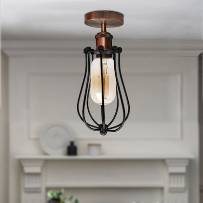 semi flush mount light -  Application image