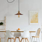 E27 Metal Flat Shade with 2M Adjustable PVC Cable Pendant Light