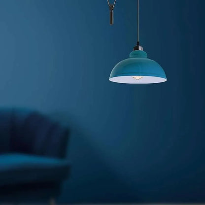 Vintage Single Head Curvy Shade Pendant Light 