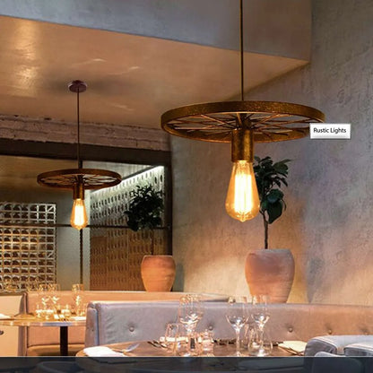 Wheel Light Hanging Pendant .Main Image