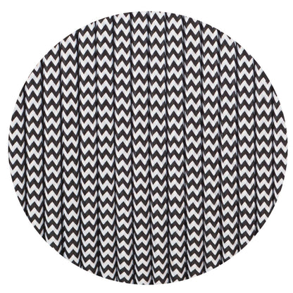 3 Core Round Flexible Electrical Cable Black & White