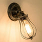 Industrial Vintage Wall Light with Adjustable Joint Wire Metal Cage Wall Sconce Fixture~1609