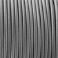18 Gauge 3 Conductor Round Cloth Covered Wire Braided Light Cord Grey