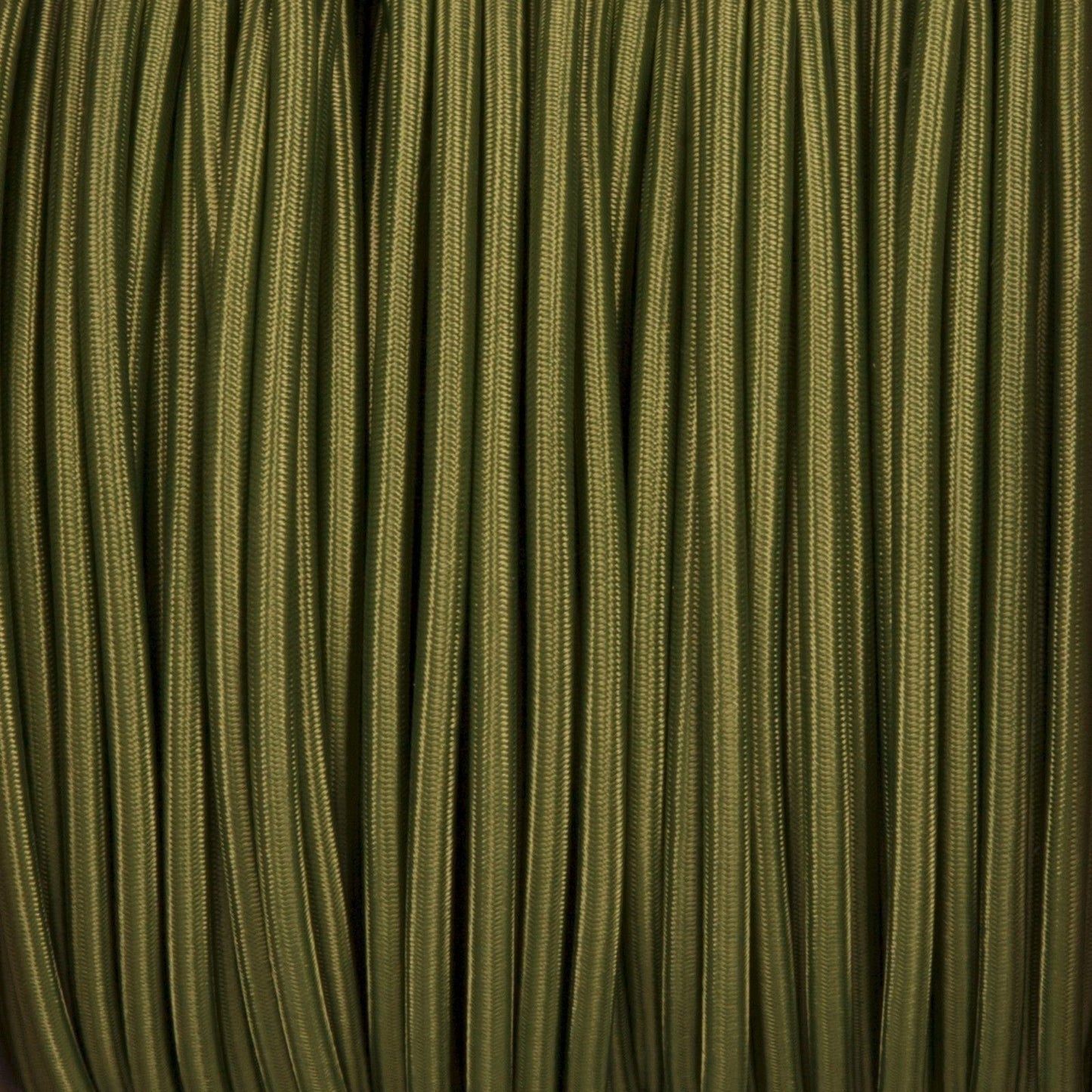 18 Gauge 3 Conductor Round Cloth Covered Wire Braided Light Cord Army Green