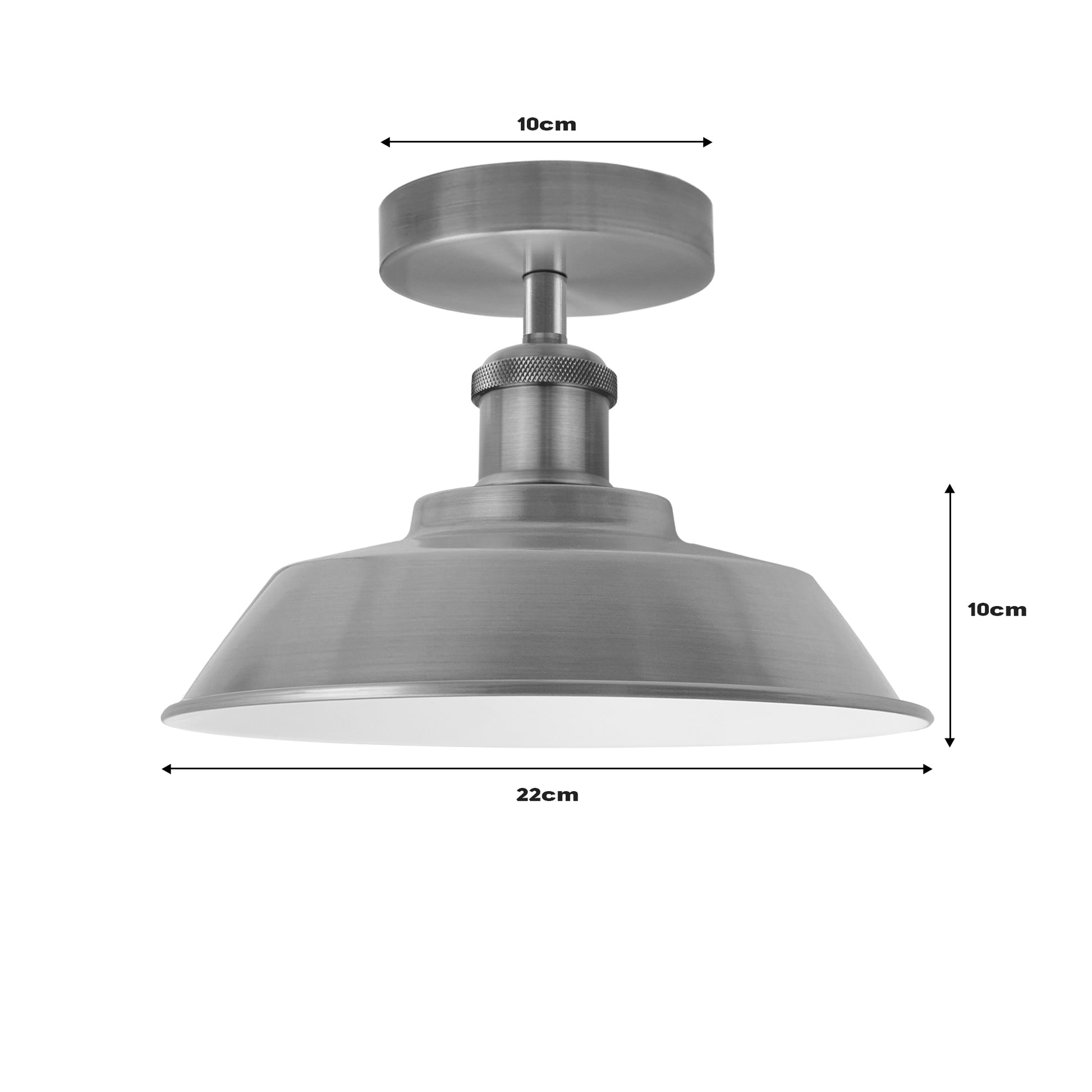 Modern Flush Mount Ceiling Light - Size image