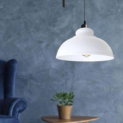Vintage Single Head Curvy Shade Pendant Light 