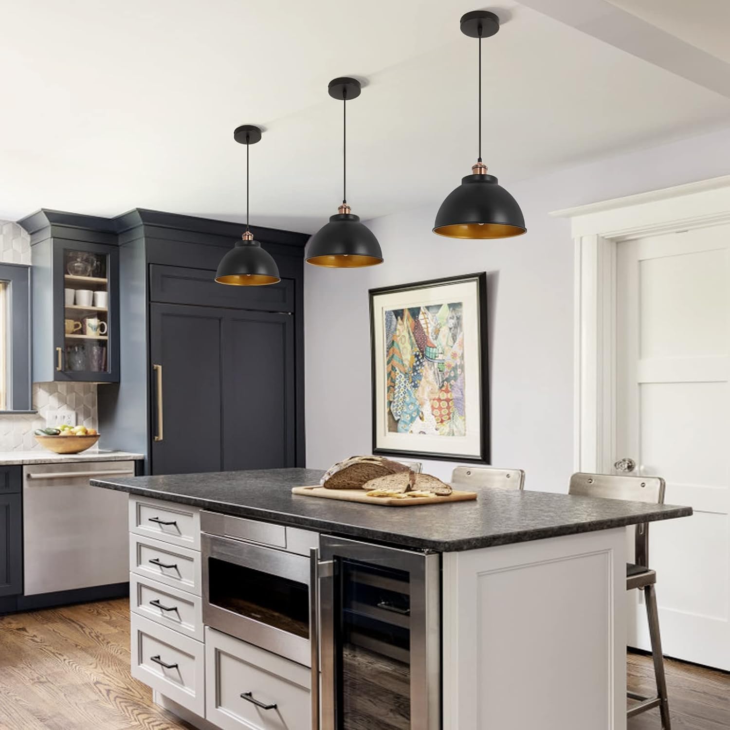 Single-Head Metal Black Hanging Pendant Light – Relicelectrical