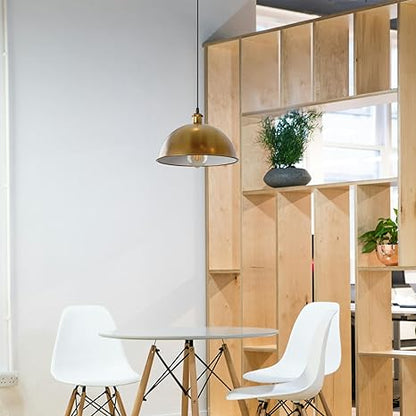 Yellow brass Metal Ceiling Dome Pendant Light for cafe.JPG