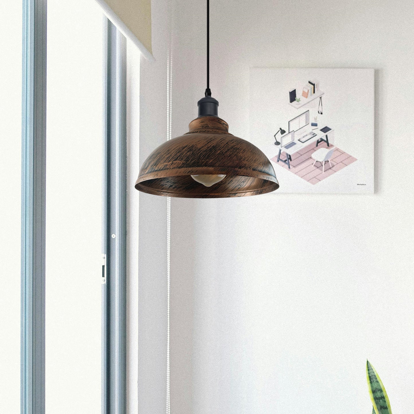 Vintage Ceiling Pendant Light Loft Metal Lampshade Ceiling Lamp