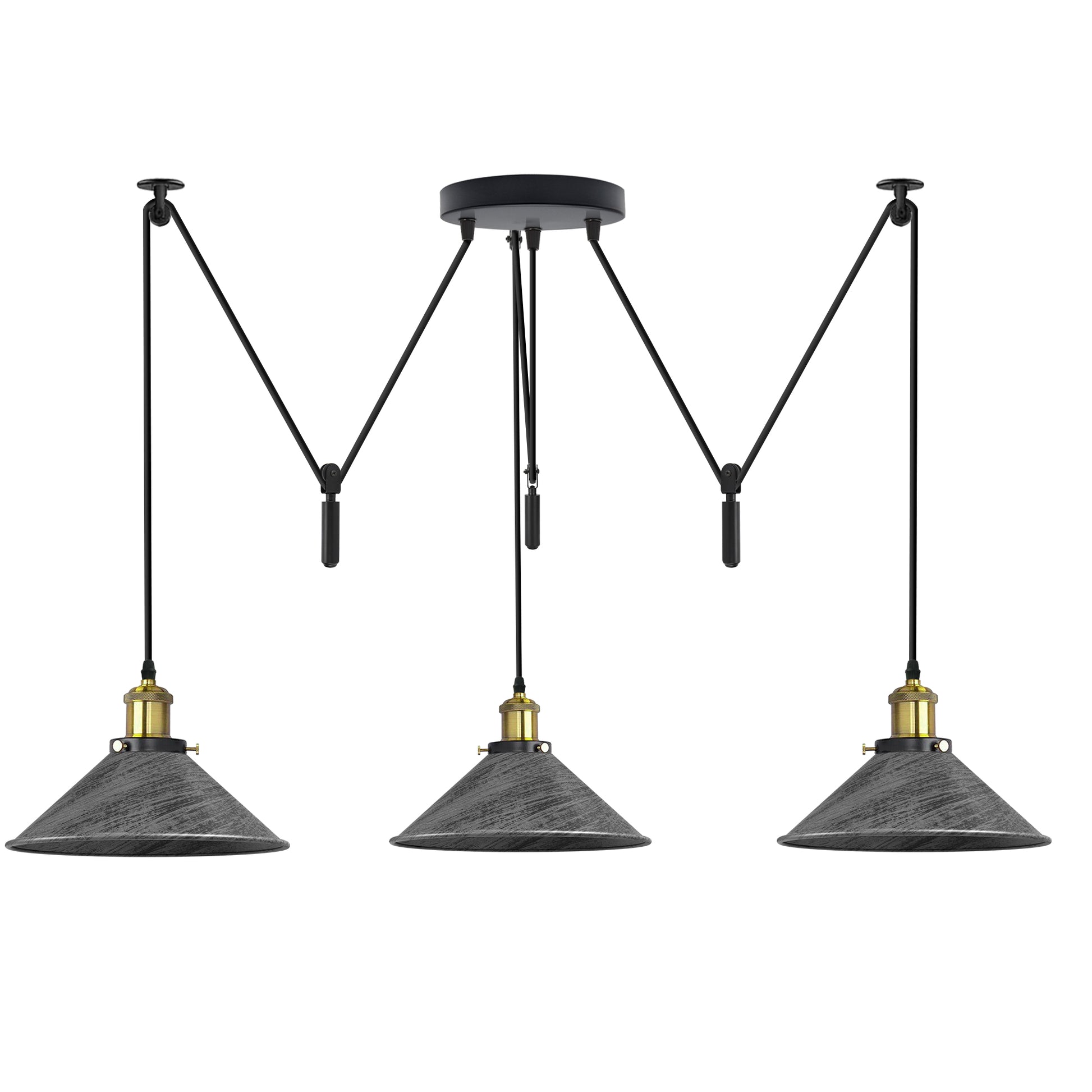 Industrial Three-head Spider Pendant Light 