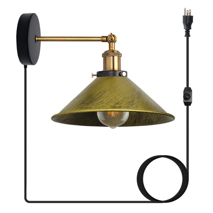 green brass plug in wall light with dimmer switch.JPG