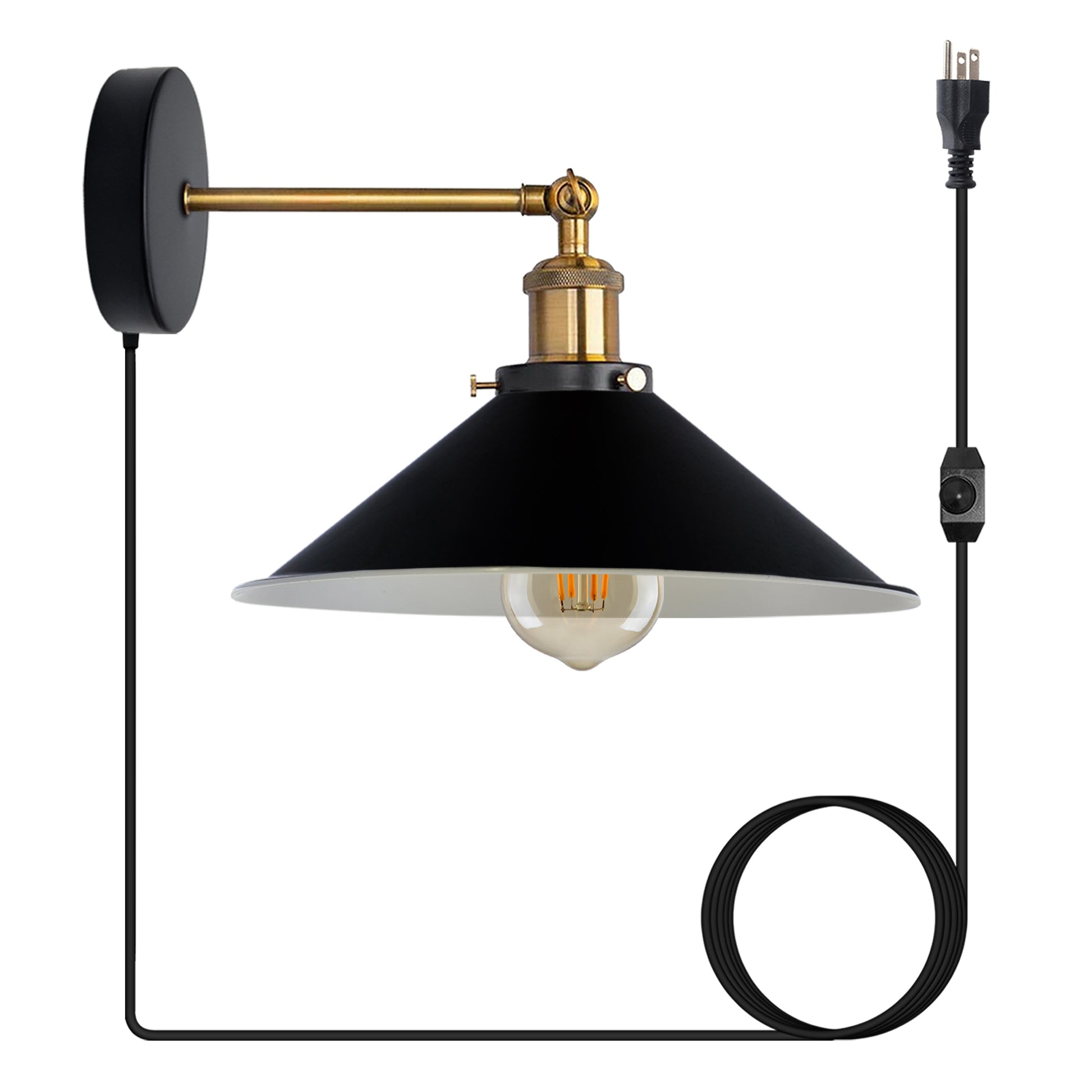 black Plug-in Wall Light Sconces with Dimmer Switch.JPG