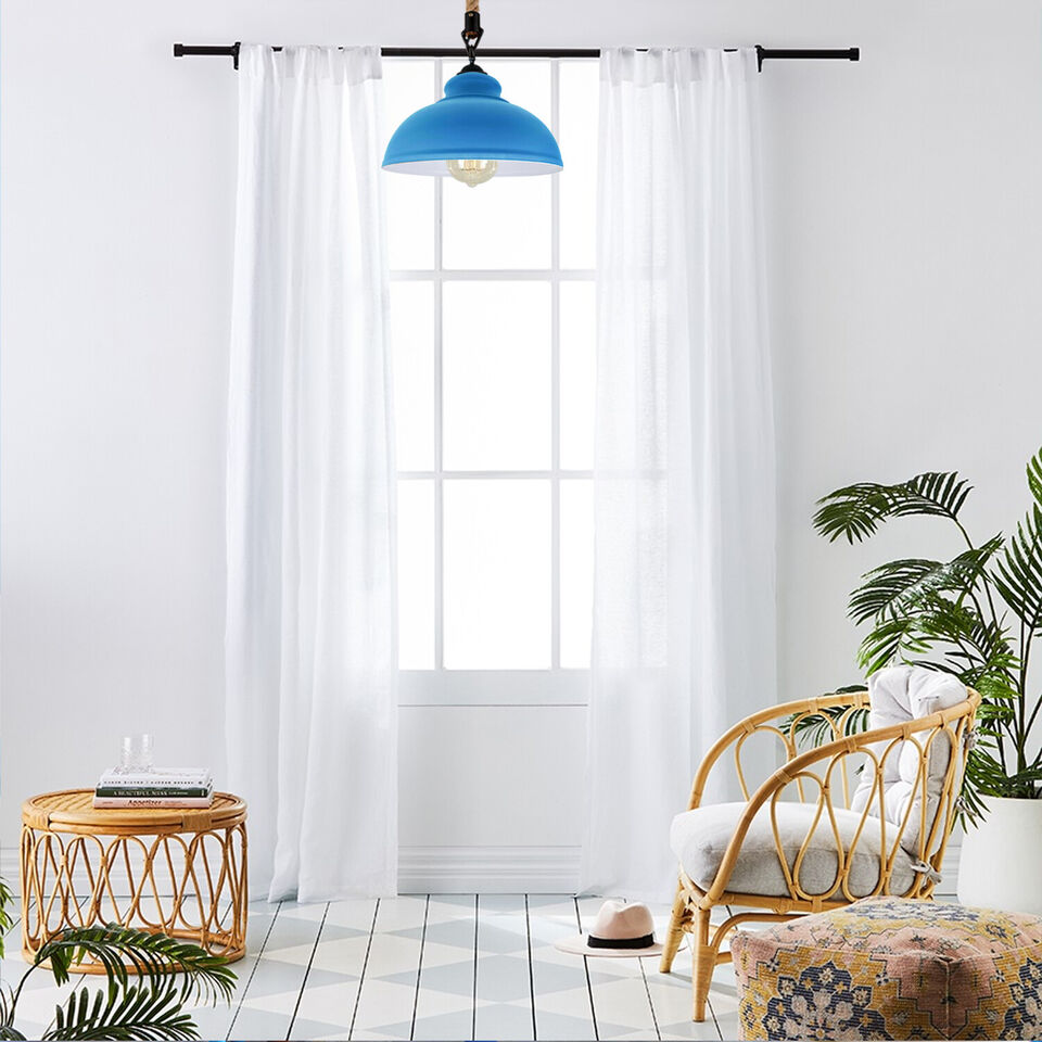 Hemp rope hanging lamp fixture - Application image