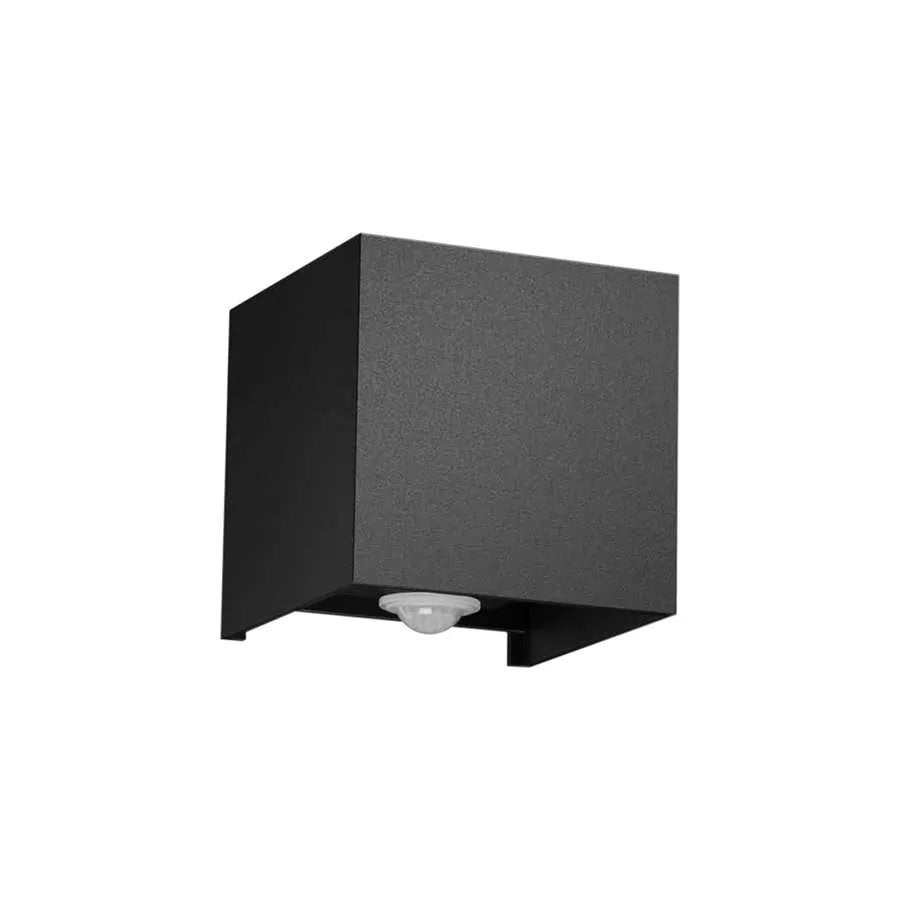 Modern aluminium wall light outdoor up down LED warm white glow