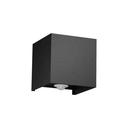 Modern aluminium wall light outdoor up down LED warm white glow