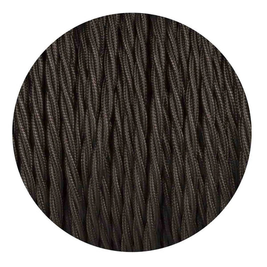Flexible Cable 3 Core Twisted Fabric Black ~ 2072