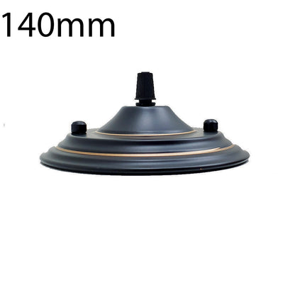 Black Gold Single Outlet Round Ceiling Rose with Accessories~2157