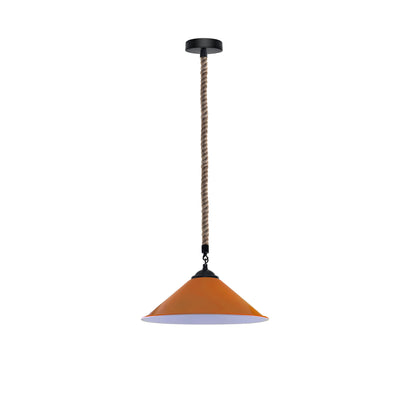  hemp pendant lamp lighting with light bulb