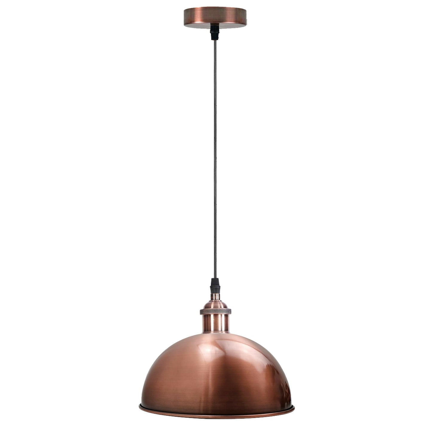 Brushed copper Metal Ceiling Dome Pendant Light.JPG