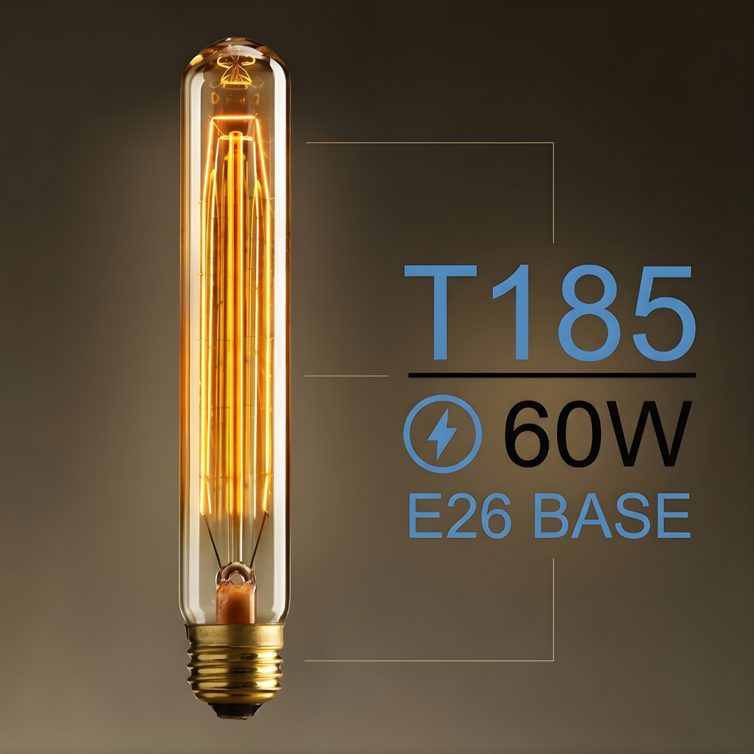 E26 T185 60W Vintage Retro Industrial Filament Bulb 1 / 2 / 3 / 5 pack ~ 1633