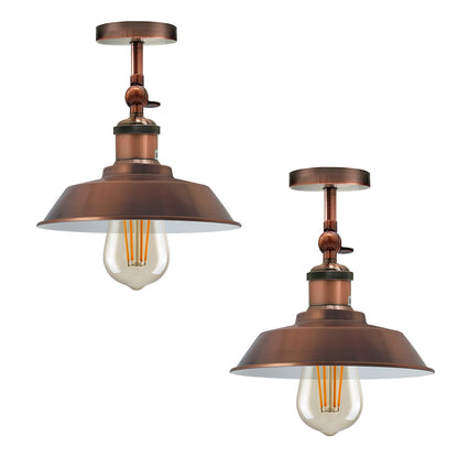 Brushed Copper Flush Mount Ceiling Light