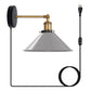grey Plug-in Wall Light Sconces with Dimmer Switch.JPG