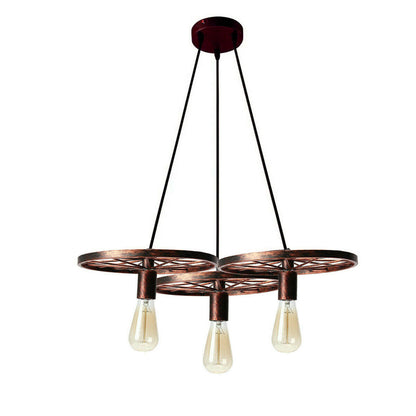 Rustic Red 3-Head wheel Chandelier.JPG