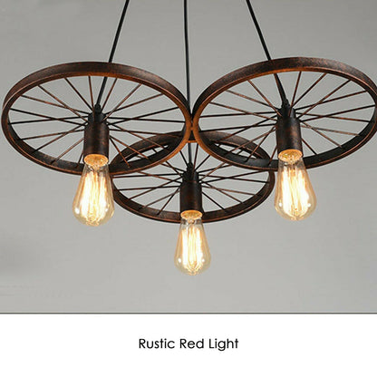 Rustic Red 3-Head wheel pendant light.JPG