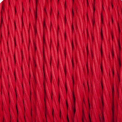 18 Gauge 2 Conductor Twisted Cloth Covered Wire Braided Light Cord