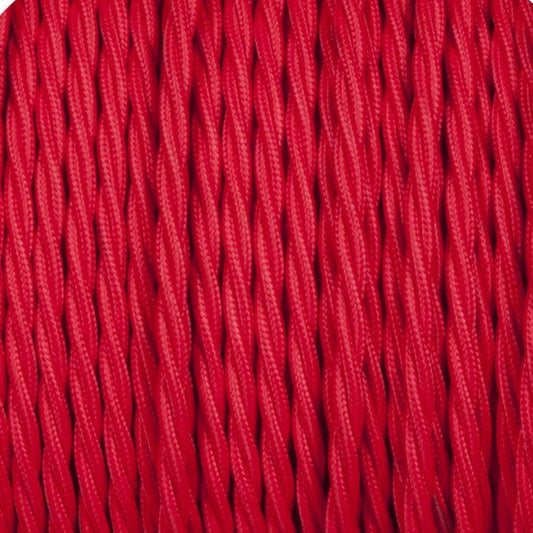 18 Gauge 2 Conductor Twisted Cloth Covered Wire Braided Light Cord