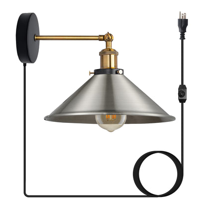 Satin nickel plug in wall light with dimmer switch.JPG