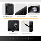 Modern LED Wall Lights IP54 rainproof Aluminum Wall Lamp~1577
