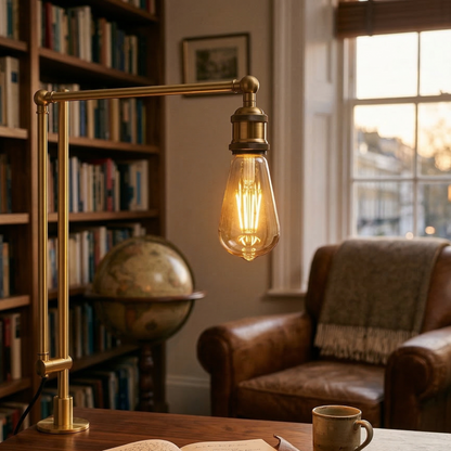 ST64 LED Filament Edison Bulb E26 | Dimmable Amber Vintage 4W ~1044