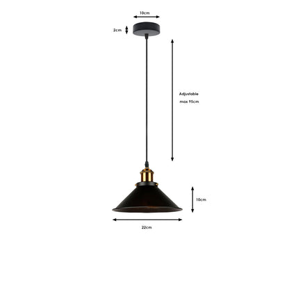 Industrial Cone Shade Single Head Pendant Light