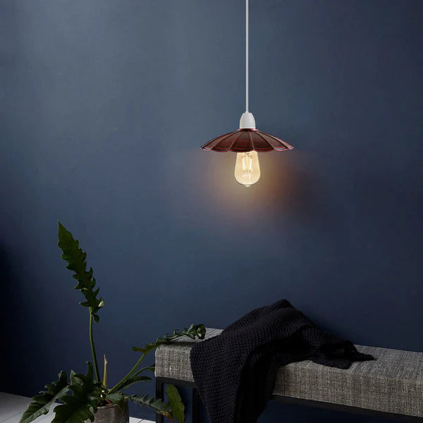 Industrial Wavy Shade Lampshade Ceiling Pendant Light