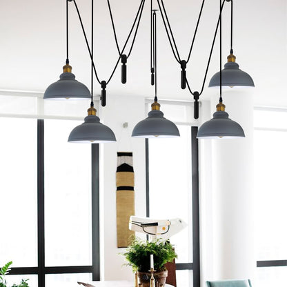 5-Way Spider  Metal Ceiling Pendant Light