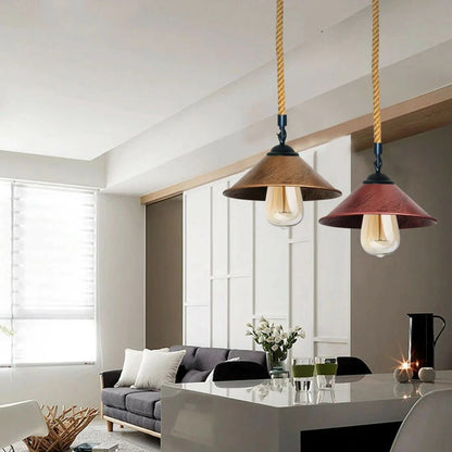 Hemp rope lamp - Application image