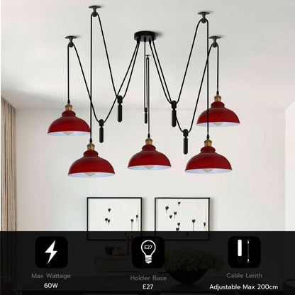 5 head ceiling pendant light - Application image