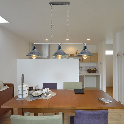 Brushed Silver 3-way pipe hanging pendant light for dining room.JPG